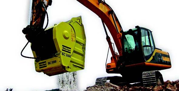 ATLAS COPCO  PRESENTA  CUCHARAS TRITURADORAS