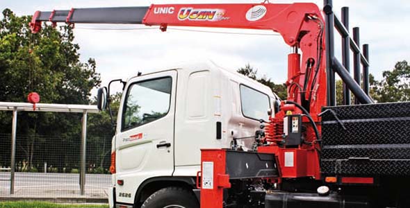 GRÚAS UNIC PARA CAMIÓN, COMBINACIÓN DE PRECISIÓN Y ECONOMÍA