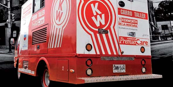 KENWORTH DE LA MONTAÑA PRESTA ASISTENCIA A SUS CLIENTES CON CARROS TALLER